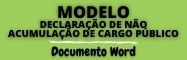 MODELO Declarao de no exercer outro cargo pblico